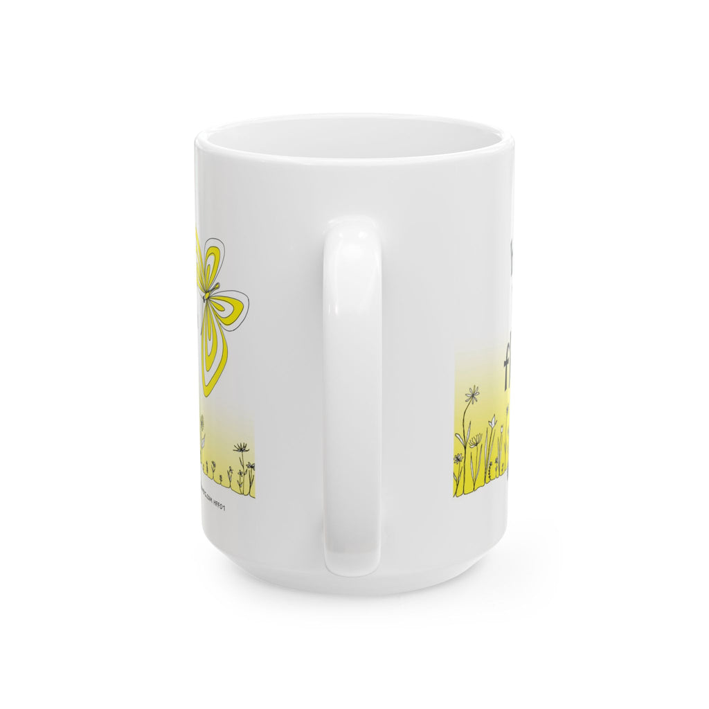 Hope for the Flowers 15oz Ceramic Mug | How Does One Become A Butterfly Quote | Inspirational Nature-Inspired Gift